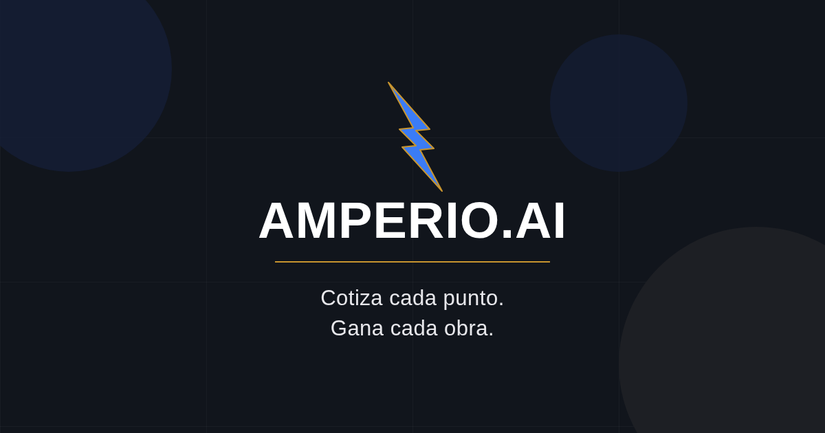 Amperio.ai — vista previa del producto